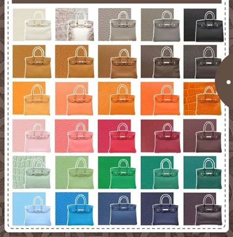 hermes birkin colours 2014|hermes birkin color chart.